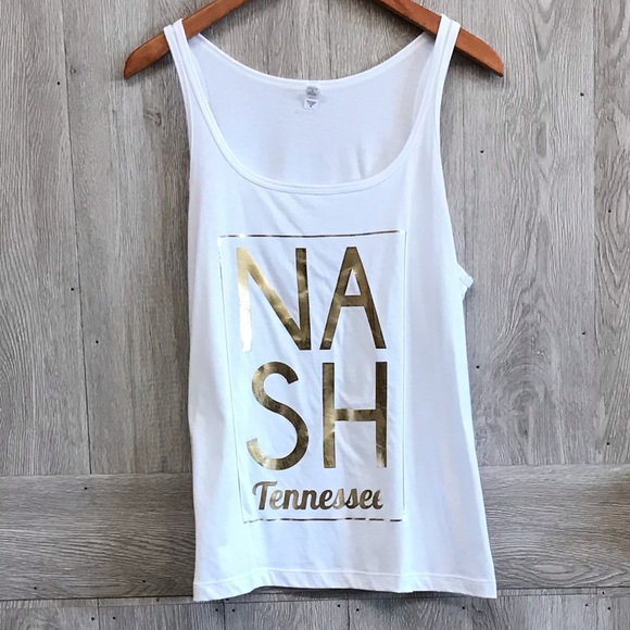 SoShelbie Tops - White Gold Nash Tennessee Tank Top BB105
